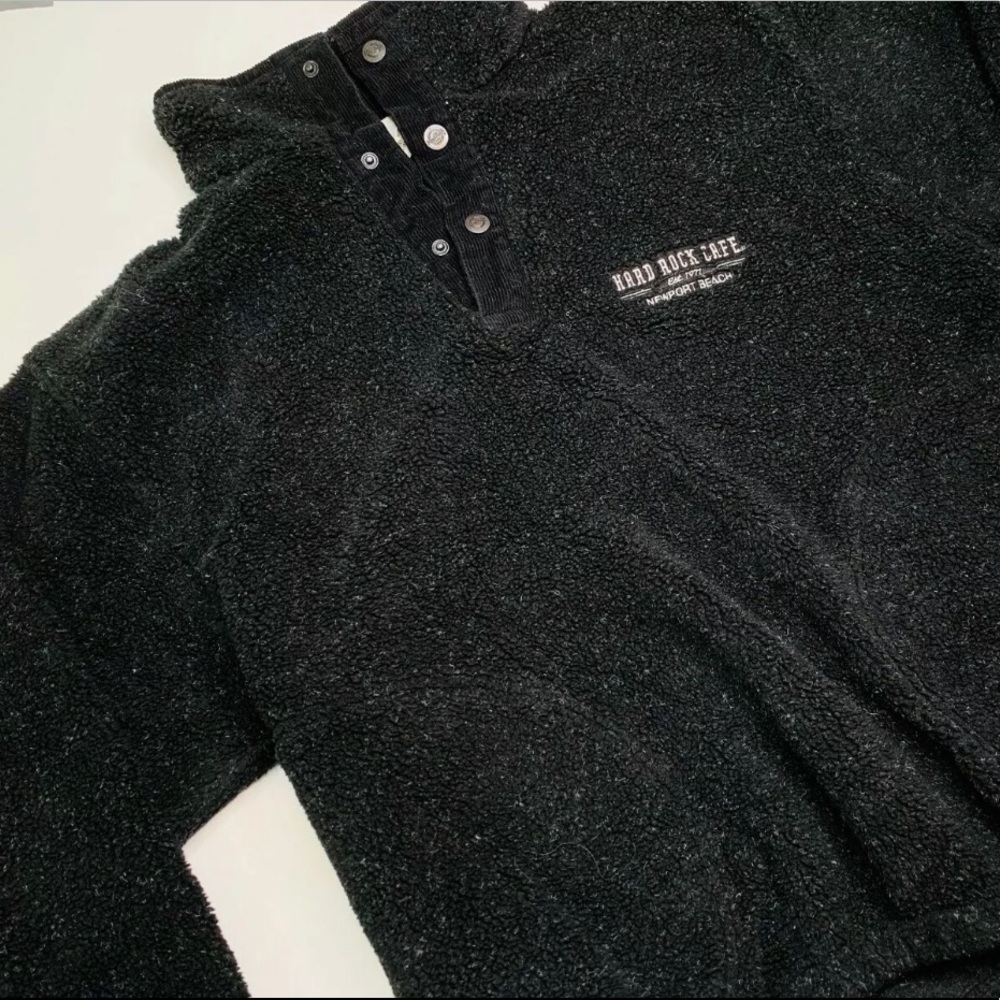 Hard Rock Cafe Newport Beach Fuzzy Sweater XL